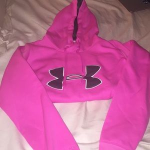 Under armour hot pink sweatshirt